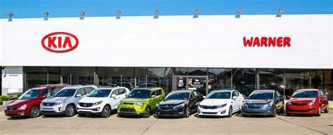 Warner kia - More Parkersburg's premier Kia dealer! Check us out at Warner Kia. Centrally located, we have a large selection of Kia vehicles and used vehicles to suit whatever automotive transportation need that you may have. Give us a call and let the good people at Warner Kia help you. Less
